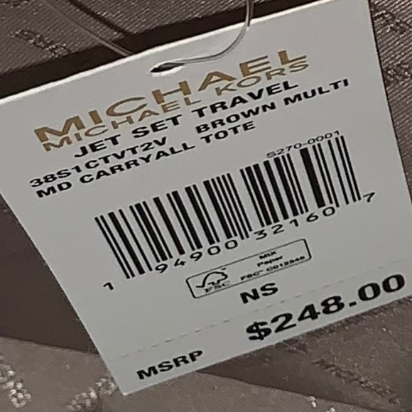 Not Avail. MK Carry All MD Multi Floral Tote - Picture 13 of 15